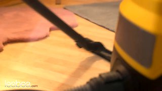 My mexican housemate vacuums naked - lesbea