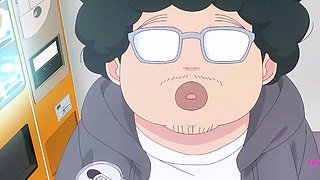 Dominant anime boy bends nerdy uke for raw doggystyle