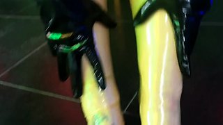 Horny hungarian college jock solo jerking outdoors