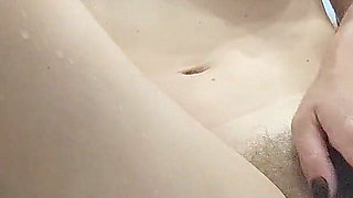 Tss I Was in the Bathroom to Play with My Hairy Pussy