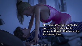 Shadows of Seduction V0.5 - P6 MILF Jessica Deepthroats Adam and Swallows Every Drop in Her Bedroom