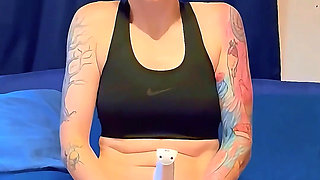 Horny Dyke Lesbian Rides Studs Strap - Ten Minutes of Intense Screaming Orgasms!