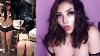 Karely Ruiz Lesbian Sex with Friend Robertita - Busty Latina Teen Creampie POV