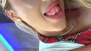 Big boob brunette masturbates on webcam