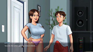 Step Sister caught Stepmom Masturbating - Summertime Saga part 20