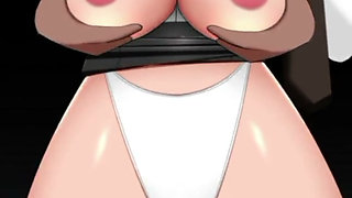 Jav office big boobed girl is fucked on train in public!