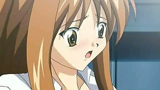 Hentai girl in horny defloration by huge dick - anime