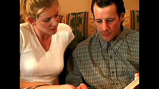 A Hot Young Blonde Who Prefers Mature Cock Inside Her