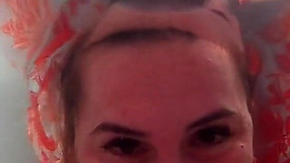 Breath Holding Underwater in Bathtub and Record with Waterproof Camera