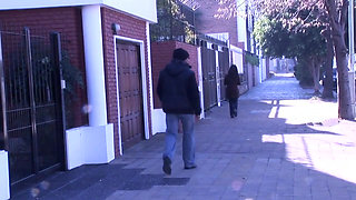 Stunning euro babe face fucked before hard anal sex by black maledom