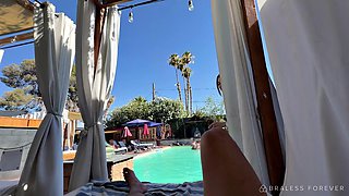 Brunette Emma Flashes POV