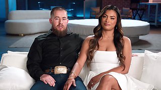 Karina Valentina rides Dan Damage’s cock in a steamy scene