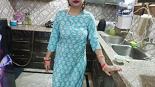 Neighbour's boy had sexy talks with saarabhabhi to seduce her after her tight pussy was fucked madly in kitchen Saarabhabhi fing