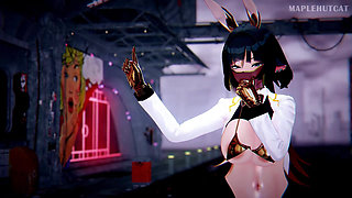 Featured Jane Do - Aoa Short Hair Costume Changes & Striptease, Succubus Police Uniform, Bunny Girl, Sexy Cheongsam