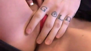 Hot blonde MILF with big breasts gets her shaved cunt stuffed with stud's dick