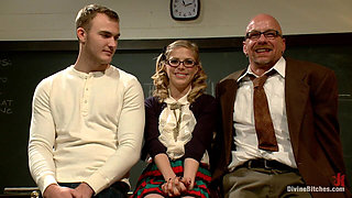 Bratty Princess Penny Cuckolds Her Teacher in Front of the Class