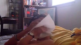 Big-Cocked Amateur Wankster Unleashes Huge Load