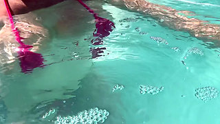 Artemisia Love Showing Her Perfect Tits in a Micro Bikini Underwater