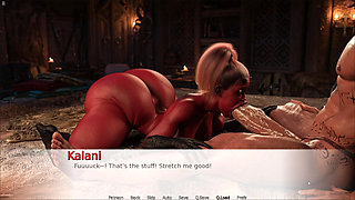 BBW Red Skin Evil Girl Riding Monster Cock And Giving Deepthroat Blowjob