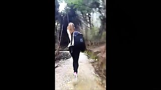 Very Hot Amateur French Teen couple tit fuck on Webcam
