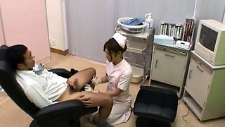 Naughty Asian nurse finds it hard to resist a thick cock