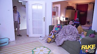 Fake Hostel featuring Black Angel XXX and Steve Q's brunette scene