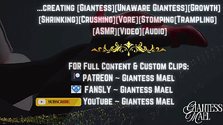 Micro Man Wrapped in Virgin Pussy Lips