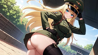 Animated Encounter Between Fantastic Characters