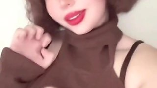SEXY FURRY ANIME CAT GIRL COSPLAY - Redhead