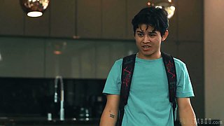 Powerless guy sees his GIRLFRIEND get screwed by his own father