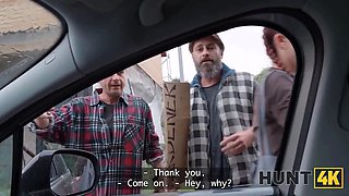 Hunt4k. her perfect arse was made for public cheating