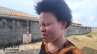 Two Unemployed Guys Fuck a White Girl Orange Seller Outside - Threesome with BBC & Rough Sex