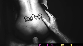 Busty Asian tranny masturbates before anal sex with big cock white tourist