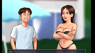 Summertime saga: sexy ass stepsister by the pool ep 121