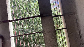 Naked on the terrace