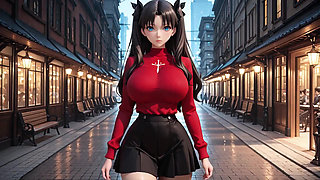 Rin Tohsaka - Pleasure Castle. Anime Hentai, Ai Generated, 3D Hentai