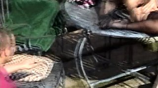 stunningly hardcore gangbang threesome