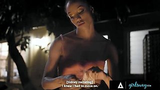 Lesbian Passion: Alexis Tae and Ana Foxxx's Sneaky Party Sex with Scissoring & 69