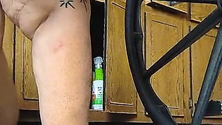 Shes Naked in the Kitchen Floor Time to Scrub Time to Tounge Scrub That Pussy