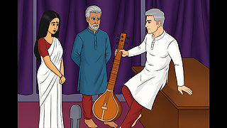 Indian aunty and her stepson sharing threesome indian sex