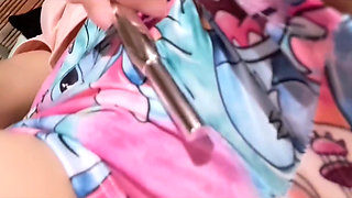 Nanny Masturbates and Shows Her Wet Thongs