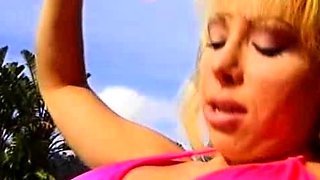 Blonde Laura Crystal with big boobs