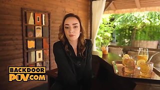 POV Anal Revenge with Zlata Shine: Cum Sucking Blonde Fucked Hard Outdoor