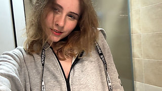 Gray Shirt Pixie Steamy Bath - Soapy Tease to Floor Ride