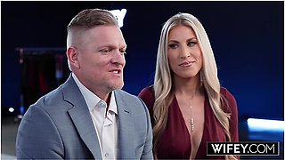 Blonde Hotwife Britt Blair Sucks And Fucks For Her Husband