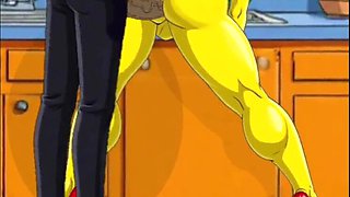 Married Housewife Rough Anal Fuck in Kitchen with Octopussy