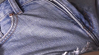 Tight Jean Shorts Camel Toe Teen Pussy Tease