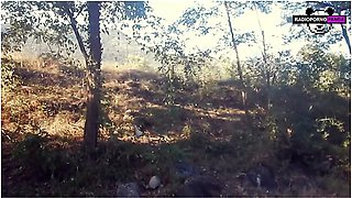 Behind The Scenes: Young Italian Youtuber With Big Tits Reviews A Dildo In The Park