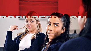 Roxie Sinner Begs for Rough Sex with Her Friends