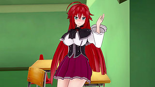 Rias Gremory Sex in the Library - Dxd Ntr Madness Series